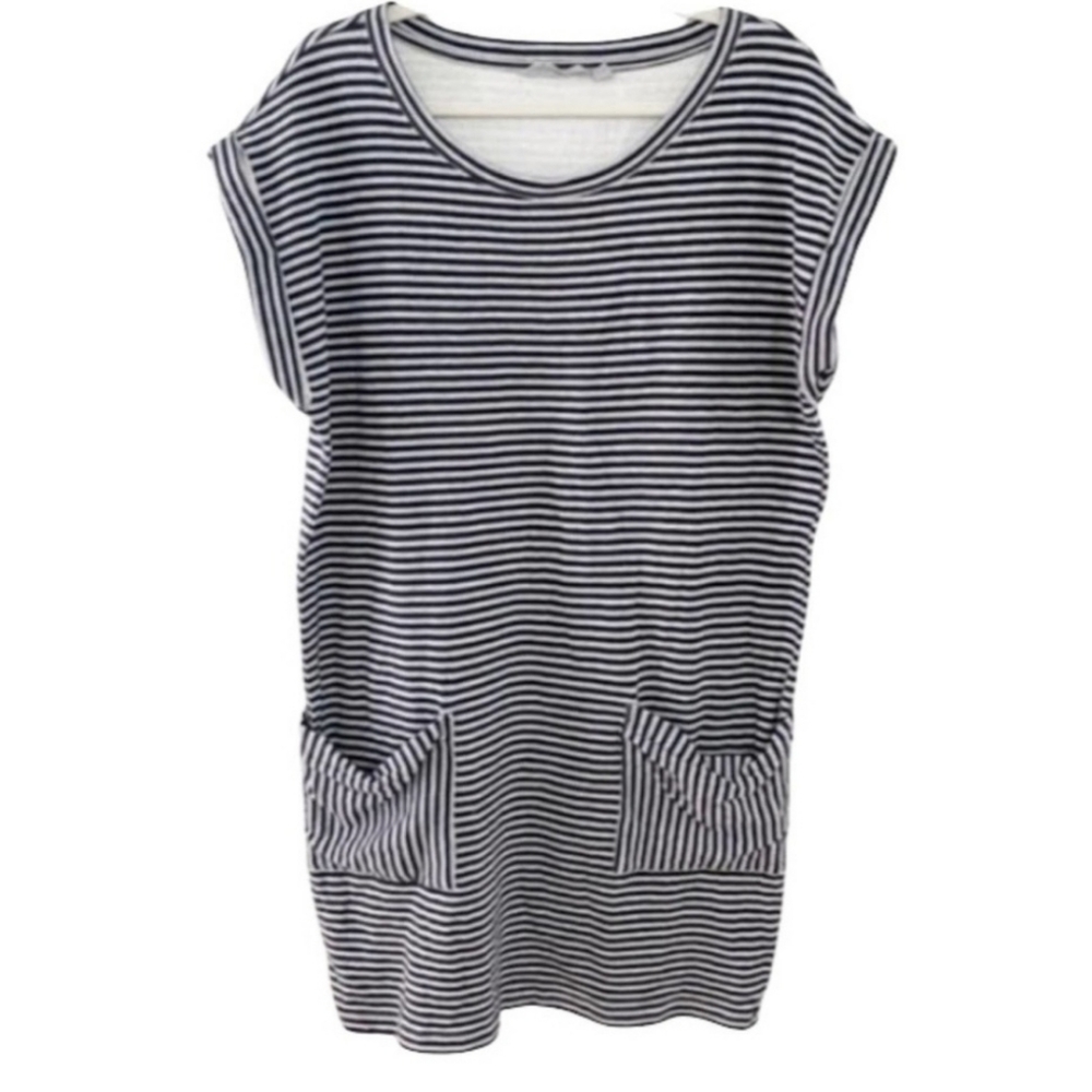 Athleta “Ease Up” Striped Sweatshirt Dress - Small - Picture 9 of 11